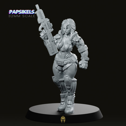 Liezel Kurosawa CyberPunk Miniature - We Print Miniatures -Papsikels Miniatures