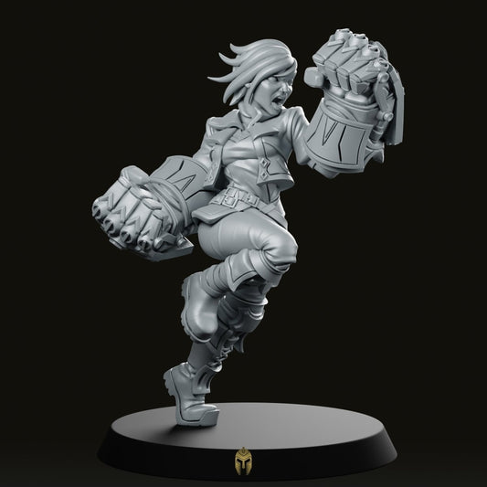 LOL VI Female Fighter Miniature - We Print Miniatures -RN Estudio