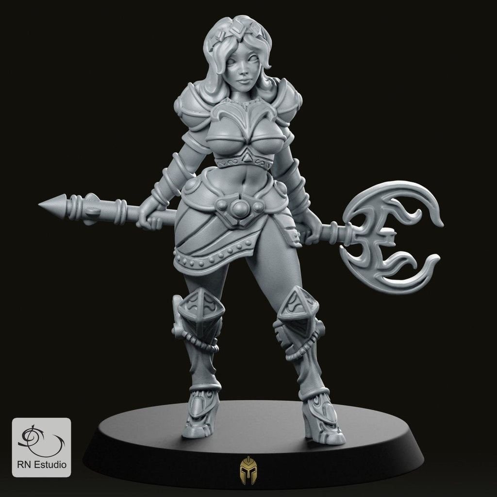 Mage Emerald Witch Miniature - We Print Miniatures -RN Estudio
