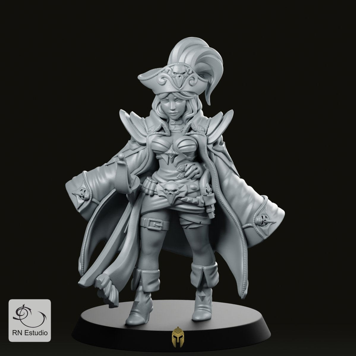 Maridy The Pirate Miniature - We Print Miniatures -RN Estudio