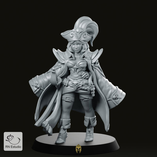 Maridy The Pirate Miniature - We Print Miniatures -RN Estudio