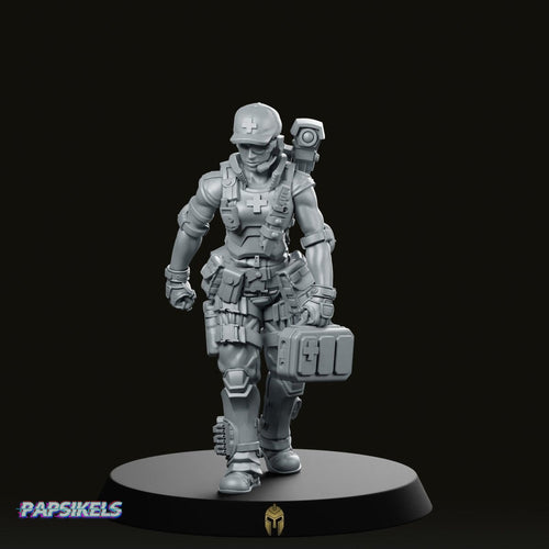 Medic Daniela Bidleman Miniature - We Print Miniatures -Papsikels Miniatures