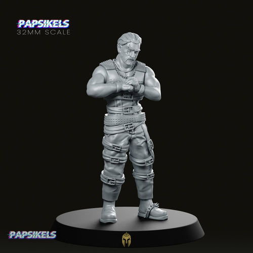 Menard of Brivia CyberPunk Ganger Miniature - We Print Miniatures -Papsikels Miniatures