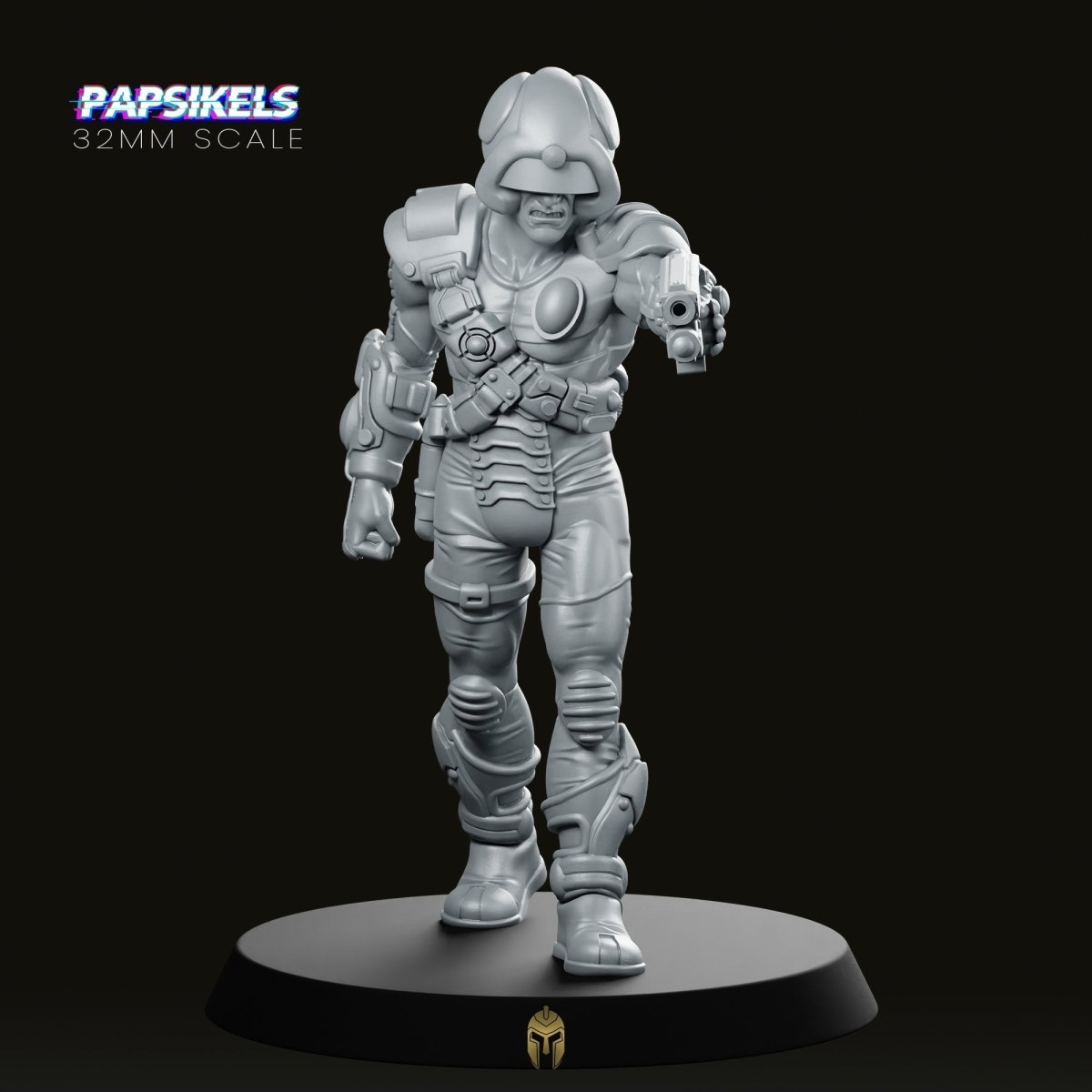 Meta Man Five Bounty Hunter Miniature - We Print Miniatures -Papsikels Miniatures