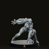 Mikhaella Cyber Ravager Miniature - We Print Miniatures -Papsikels Miniatures