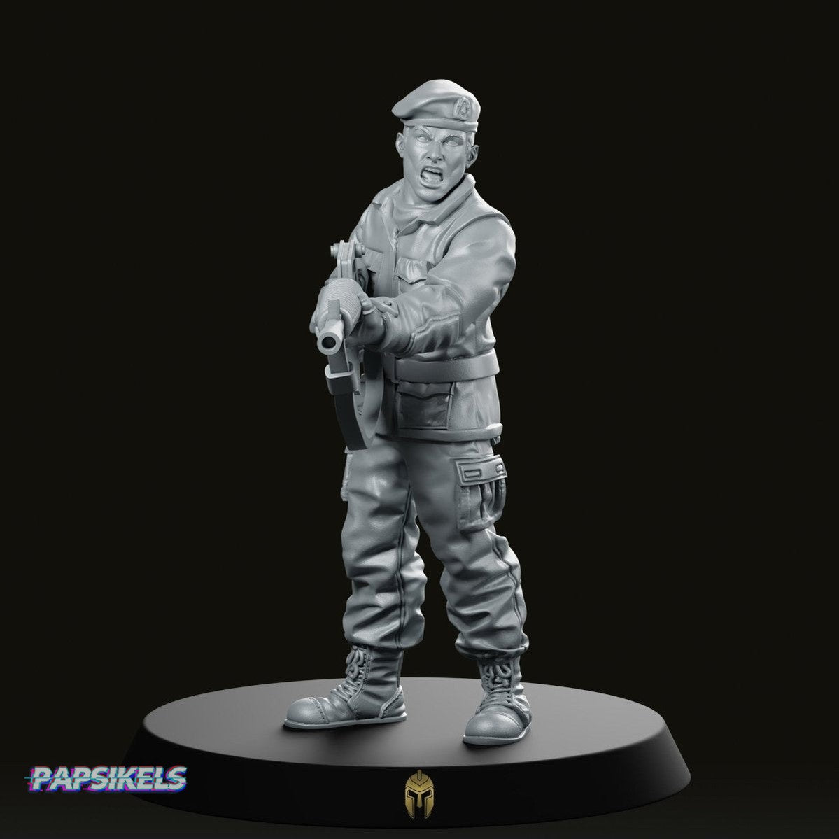Military Police Guard A Miniature - We Print Miniatures -Papsikels Miniatures