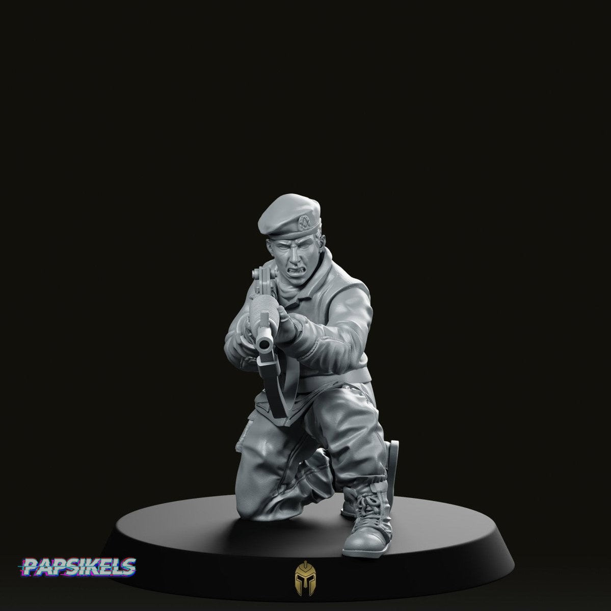 Military Police Guard D Miniature - We Print Miniatures -Papsikels Miniatures