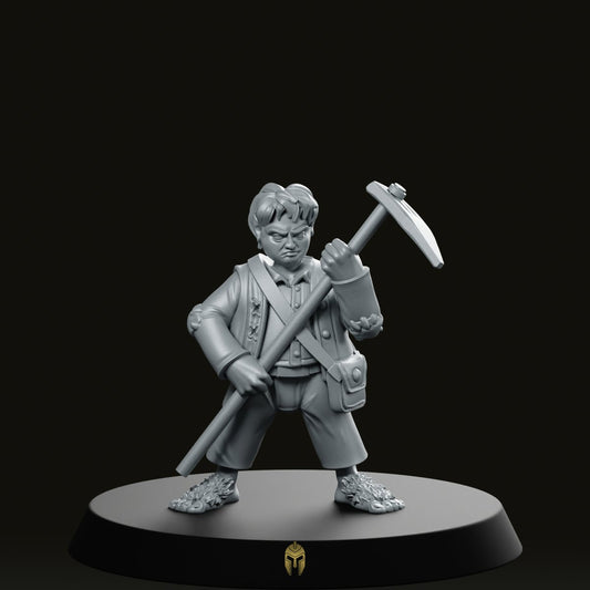 Militia 3 Reg Miniature - We Print Miniatures -Across The Realms