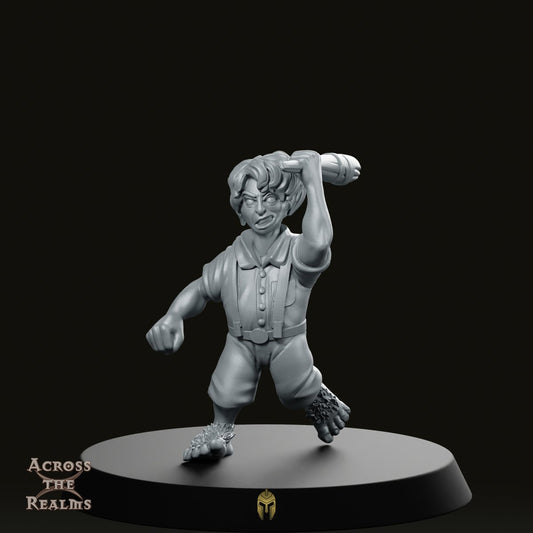 Militia 4 Reg Miniature - We Print Miniatures -Across The Realms