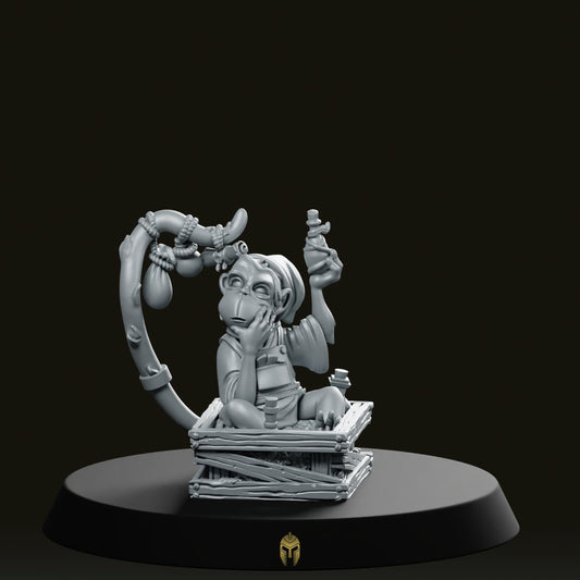 Monkey Pet Mol Miner B Miniature - We Print Miniatures -CastNPlay