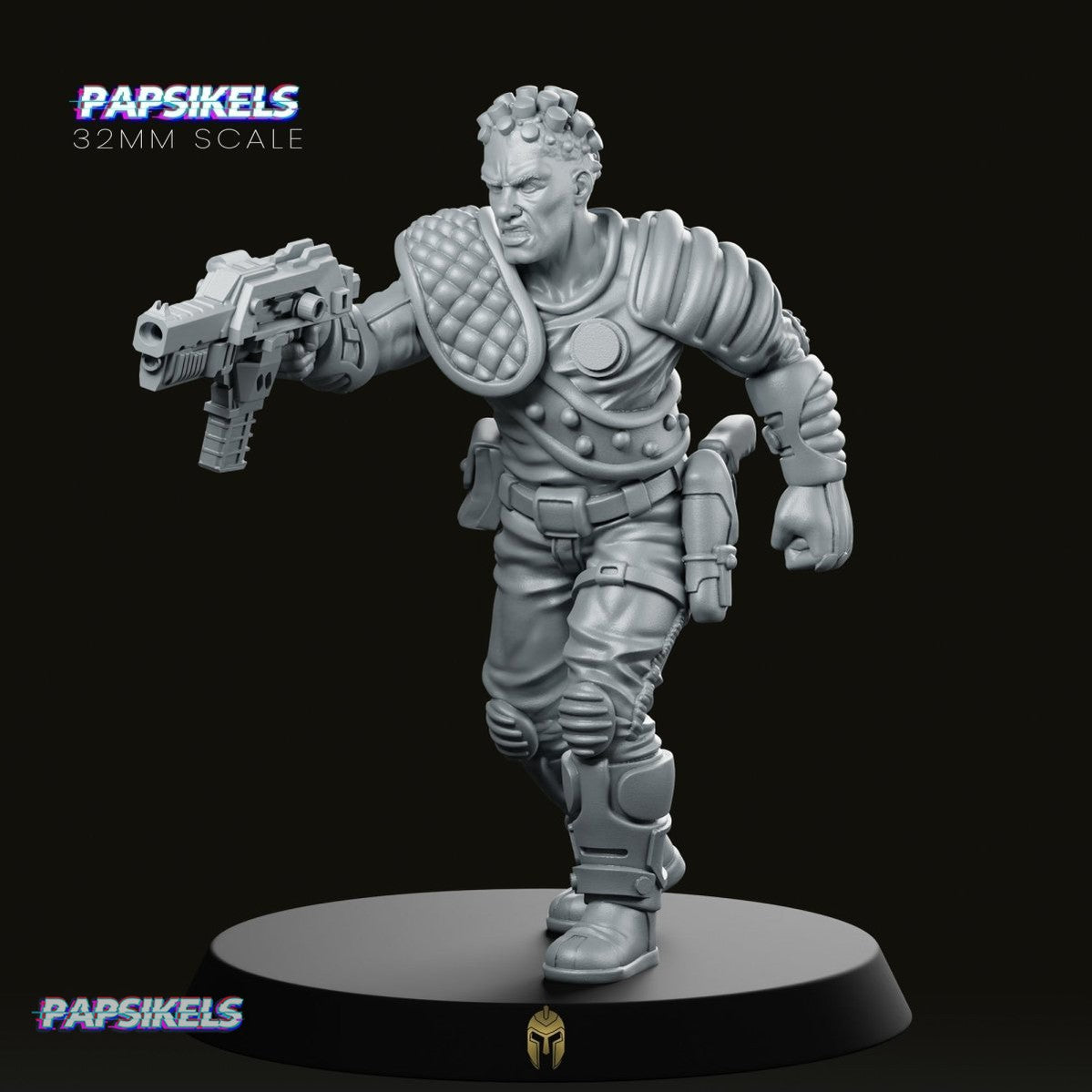 Mr Mac Krunchy Bounty Hunter Miniature - We Print Miniatures -Papsikels Miniatures