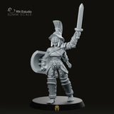 Murmilla Sword & Shield Miniature - We Print Miniatures -RN Estudio