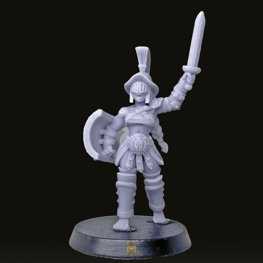 Murmilla Sword & Shield Miniature - We Print Miniatures -RN Estudio