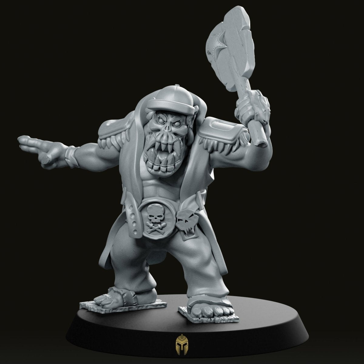 Oakes Arlin Orc Coach Miniature - We Print Miniatures -We Print Miniatures