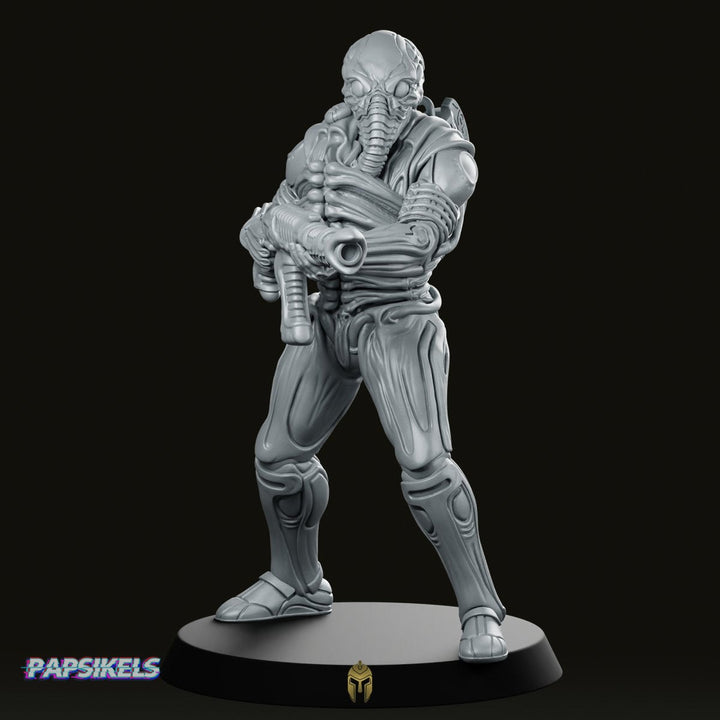 Omega Vanquisher A Miniature Alien Rifle Soldier