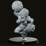 Orc Cheerleader Tina Reks Miniature - We Print Miniatures -We Print Miniatures