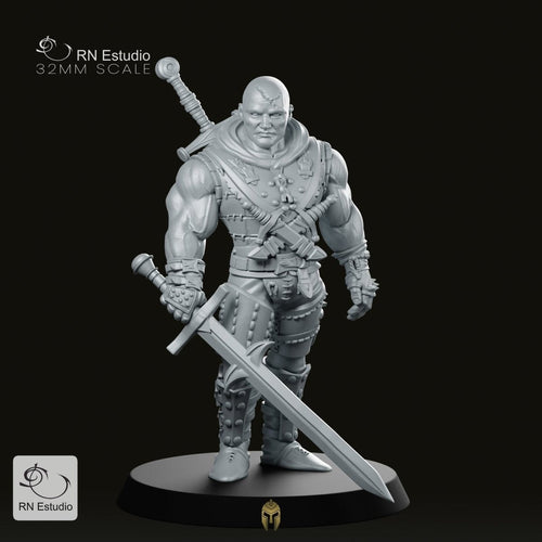 Orc Khramdor Fighter Miniature - We Print Miniatures -RN Estudio