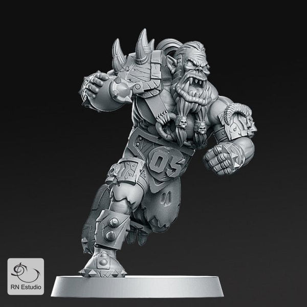 Orc Lineman 5 Miniature - We Print Miniatures -RN Estudio