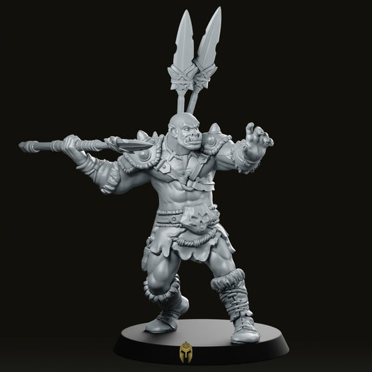 Orc Spear Thrower Miniature - We Print Miniatures -DungeonDog