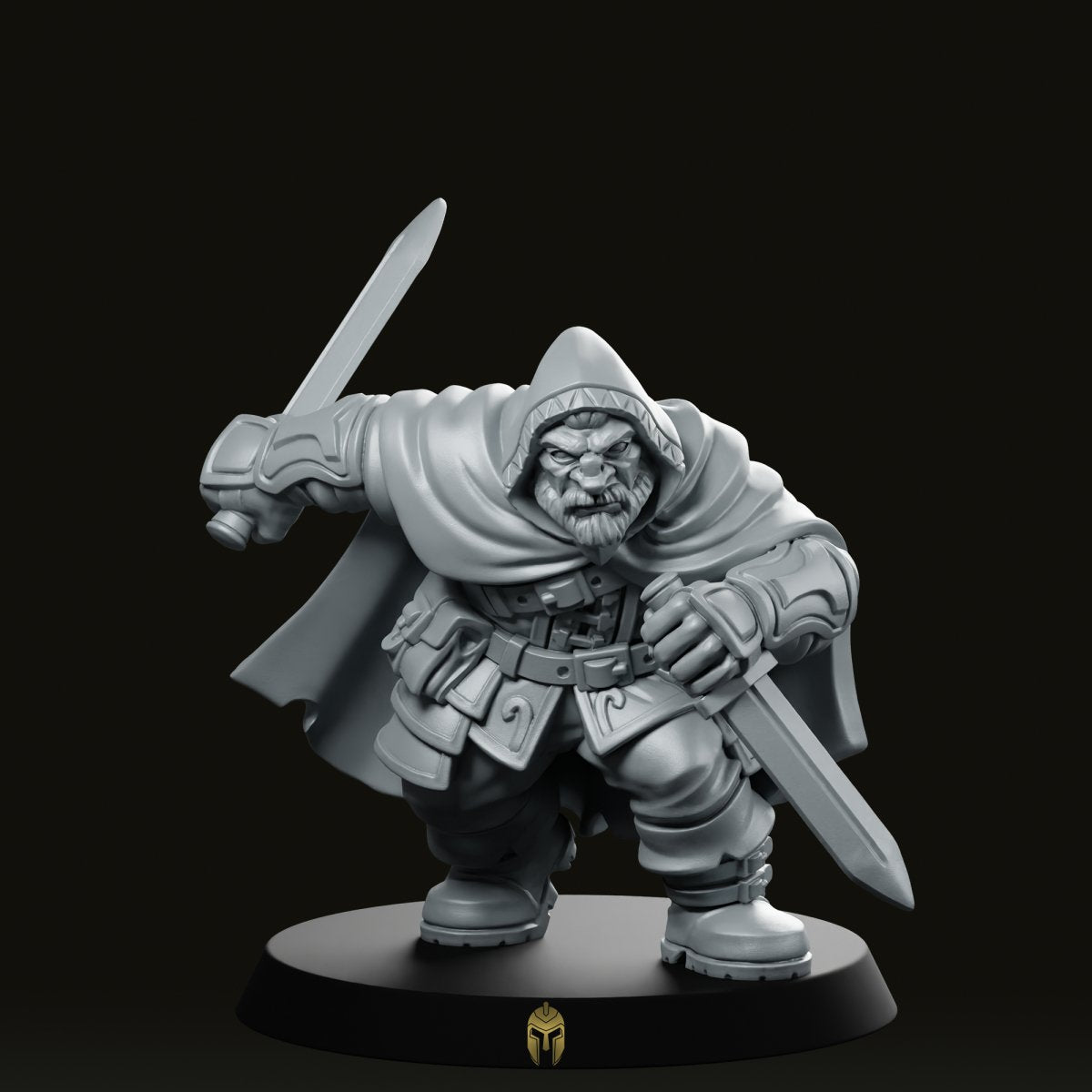 Orwin Dwarf Assassin Miniature - We Print Miniatures -RN Estudio