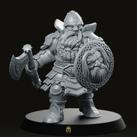PaintJam 03 - Dwarf Warrior With Axe and Shield