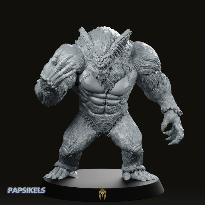 Papsinoid Batmotith A Miniature Sci-Fi Werebat Monster
