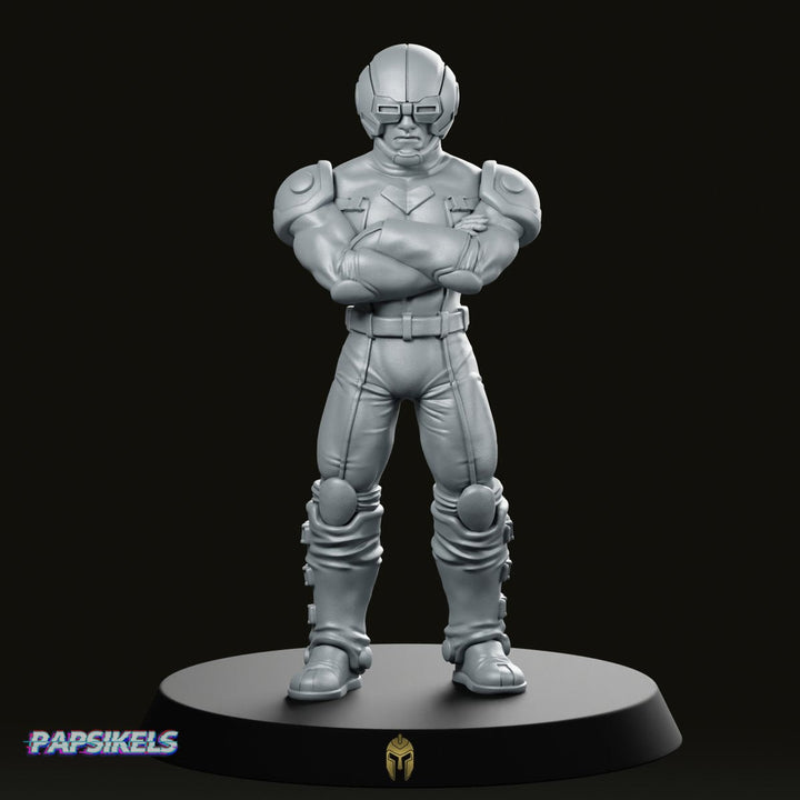 Miniatura Papz Industries Henchmen C Operativo Acorazado de Ciencia Ficción