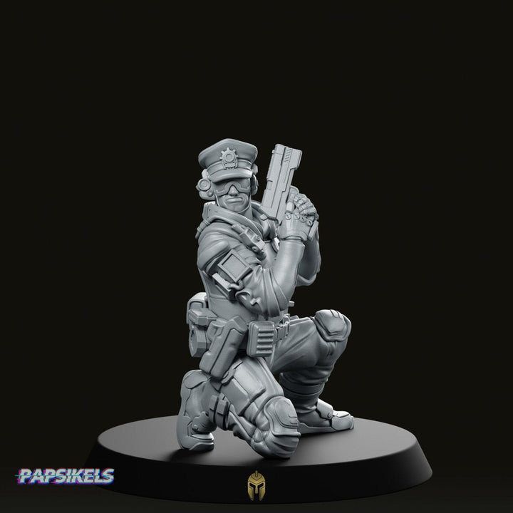 Pcpd Beat Cop B Miniature Sci-Fi Police Operative