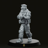 Pcpd Beat Cop D Scifi Miniature - We Print Miniatures -Papsikels Miniatures