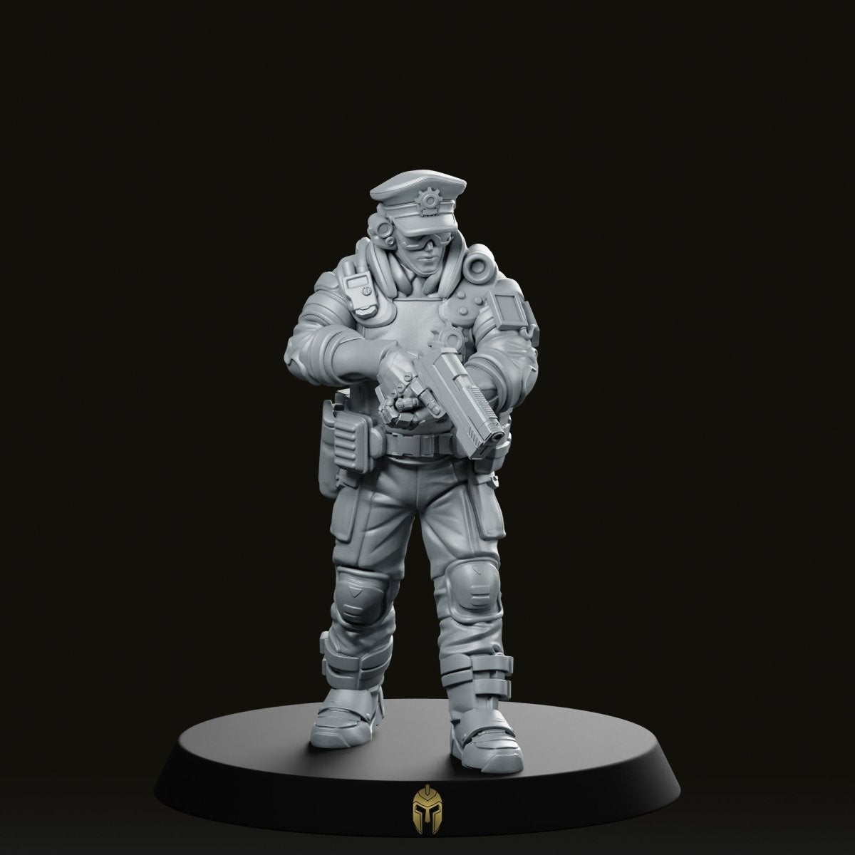 Pcpd Beat Cop Scifi Miniature - We Print Miniatures -Papsikels Miniatures