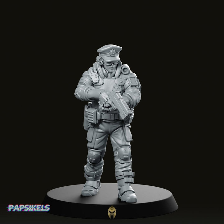 Pcpd Beat Cop Miniatura Scifi Agente Tattico Armato