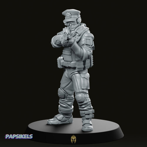 Pcpd Beat Space Cop C Miniature - We Print Miniatures -Papsikels Miniatures