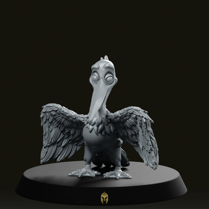 Pelikano Pelik Bare B Miniatura Uccello Ubriaco Stravagante