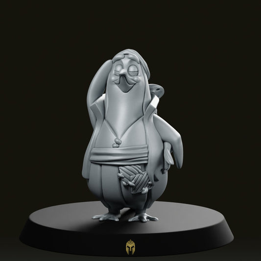 Pengu Pirate B Penguin Pet Miniature - We Print Miniatures -CastNPlay