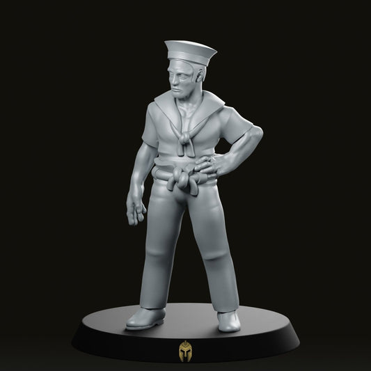 Pirate Deck Hand 2 miniature - We Print Miniatures -Across The Realms