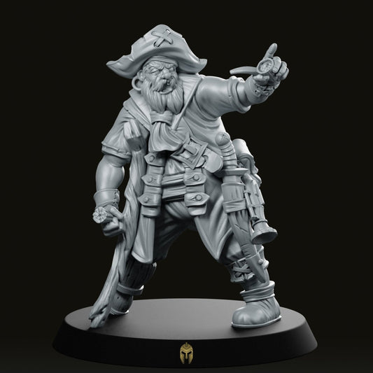 Pirate Gody Buccaneer Fantasy Miniature - We Print Miniatures -CastNPlay