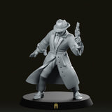 Pistol Investigator 1930's Miniature - We Print Miniatures -Across The Realms