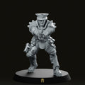 Police Officer Aiming Gun Miniature - We Print Miniatures -Across The Realms