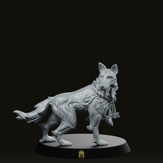 Prison Guard Dog 1 Miniature - We Print Miniatures -CastNPlay
