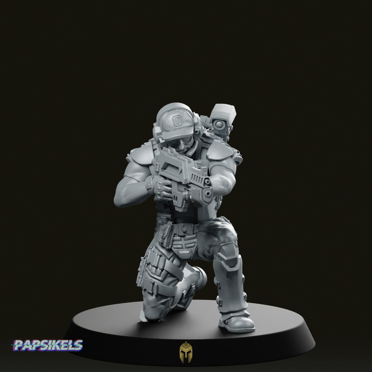 Pvt Chris Lo Miniature - We Print Miniatures -Papsikels Miniatures