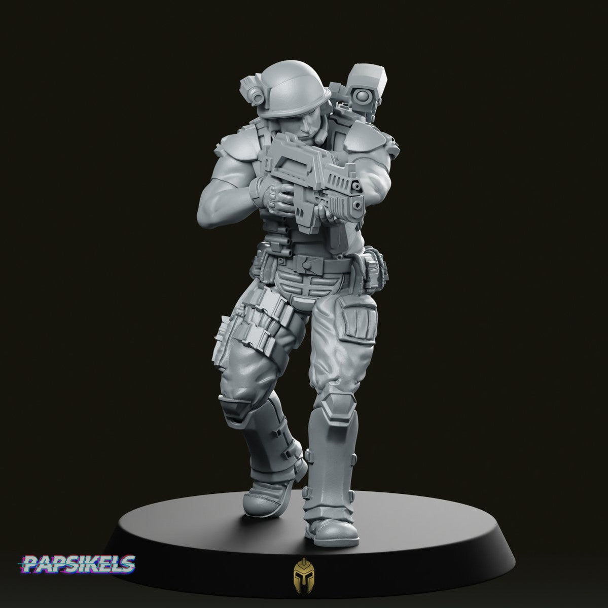 Pvt Dave Olsen Miniature - We Print Miniatures -Papsikels Miniatures