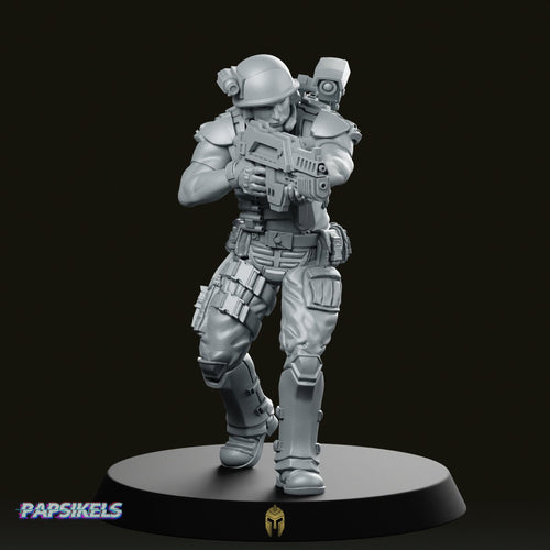 Pvt Dave Olsen Miniature - We Print Miniatures -Papsikels Miniatures