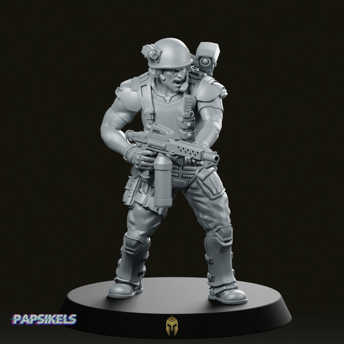 Pvt Nicolas Macler Miniature - We Print Miniatures -Papsikels Miniatures