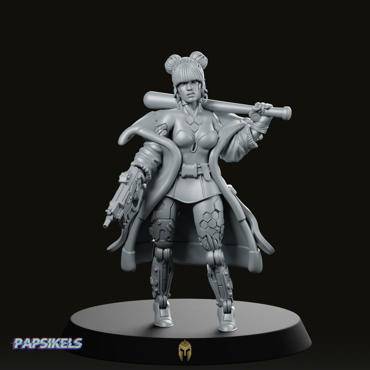 Quadro Kantos Bouncer Cyberpunk Miniature - We Print Miniatures -Papsikels Miniatures