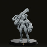 Rebekie Cyberpunk Miniature - We Print Miniatures -Papsikels Miniatures