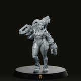 Rebekie Wears Dee Jacket Scifi Miniature - We Print Miniatures -Papsikels Miniatures