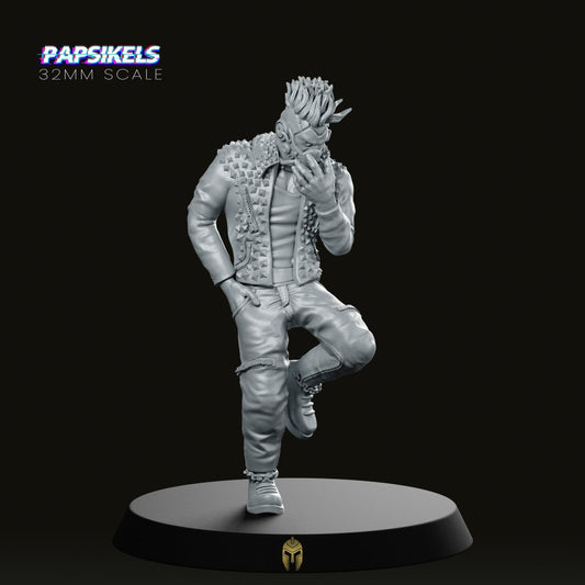 Richie Gutcherez Cyberpunk Gang Miniature - We Print Miniatures -Papsikels Miniatures