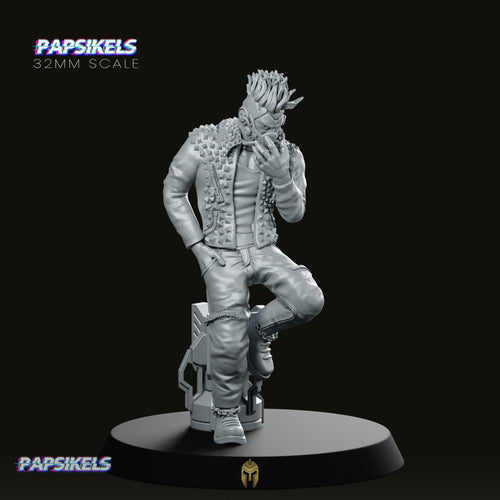 Richie Gutcherez Cyberpunk Miniature - We Print Miniatures -Papsikels Miniatures