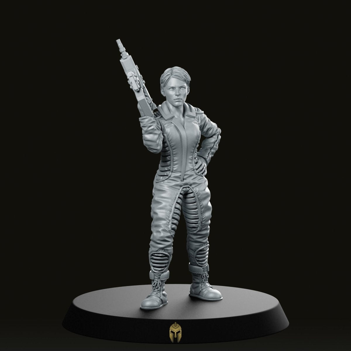 Rinowa Rider Science Fiction Miniature - We Print Miniatures -Papsikels Miniatures