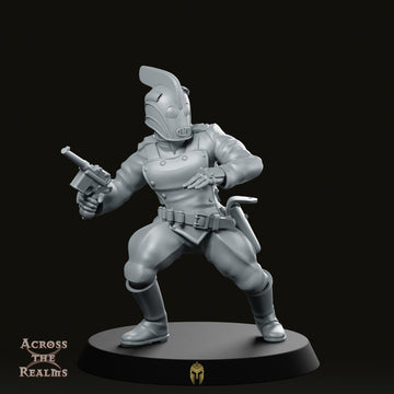 Rocketeer Jetpack Trooper Dynamische Sci-Fi Miniatuur